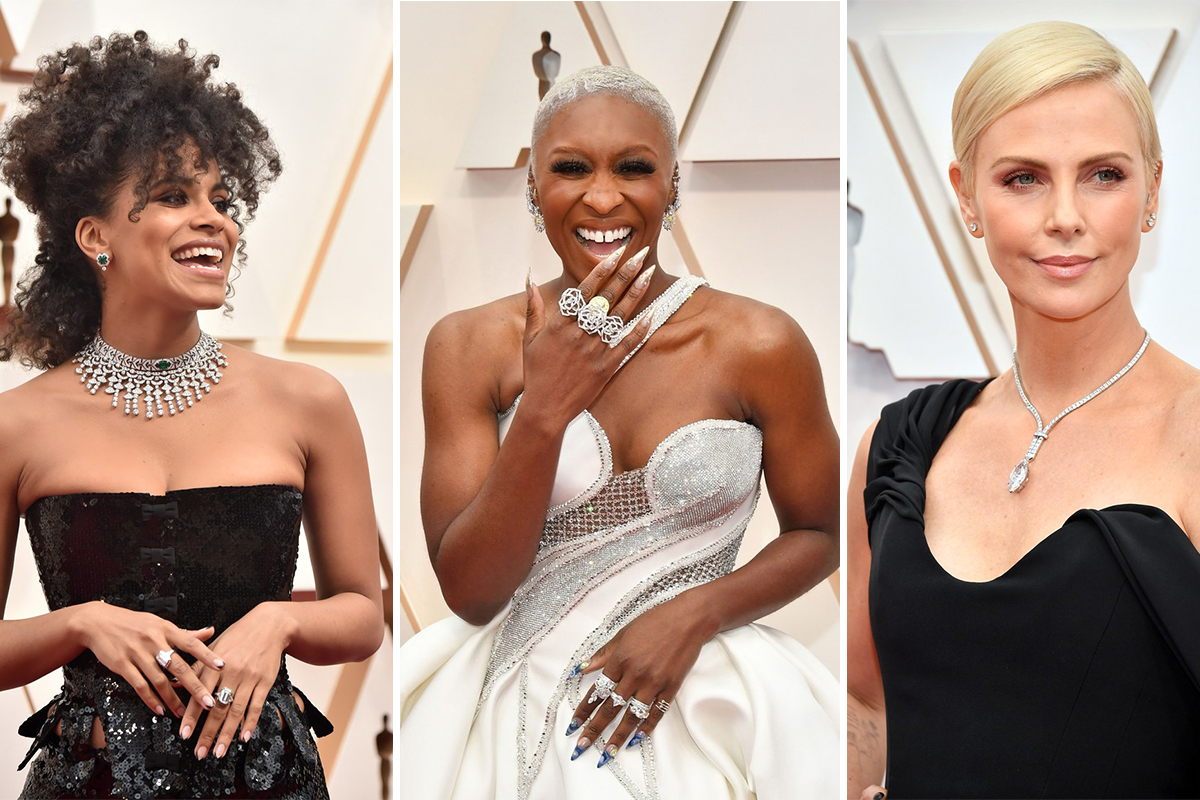 A triumph of gold and diamonds at Oscar night 2020